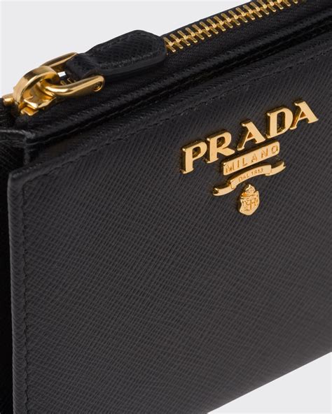 prada mini saffiano wallet|authentic prada wallet sale.